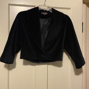 Trash Diva Velvet Cropped jacket / Bolero Size Small